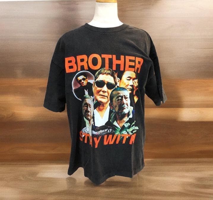 即日発送】北野武監督「brother」フォト ユーズド加工 Tシャツ XL