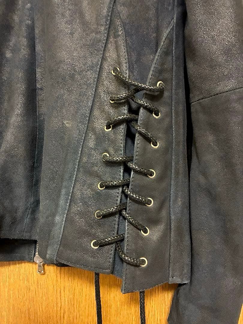 TORNADO MART ゴートスキン バックレースアップ ライダース