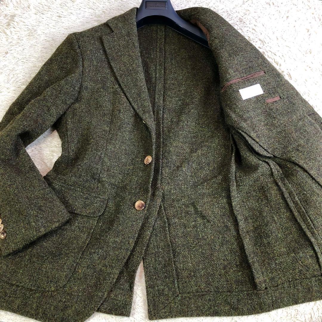 極美品 エディフィス ハリスツイード テーラードジャケット ウール