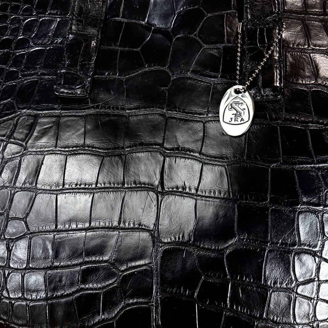 新品 JRA公認 定68万 最高峰 ポロサス クロコダイル 2wayトートバッグ
