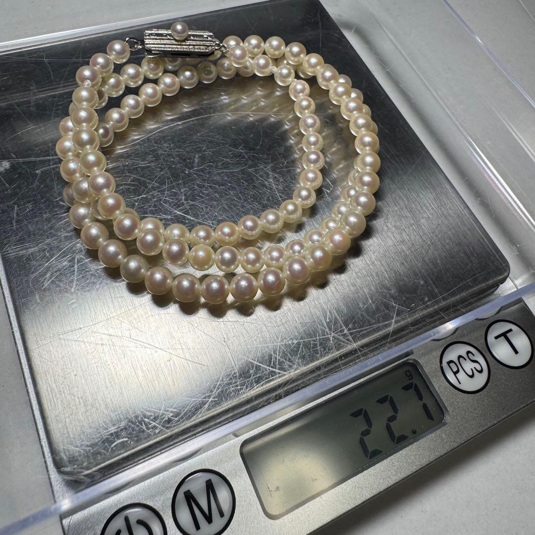 ミキモト あこや真珠 ベビーパール セミロングネックレス 55cm 5.4mm