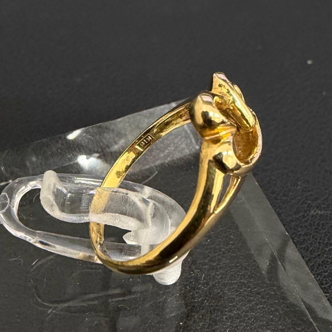 B013012) K18リング 約10号 ハート 18金YG 指輪 - メルカリ