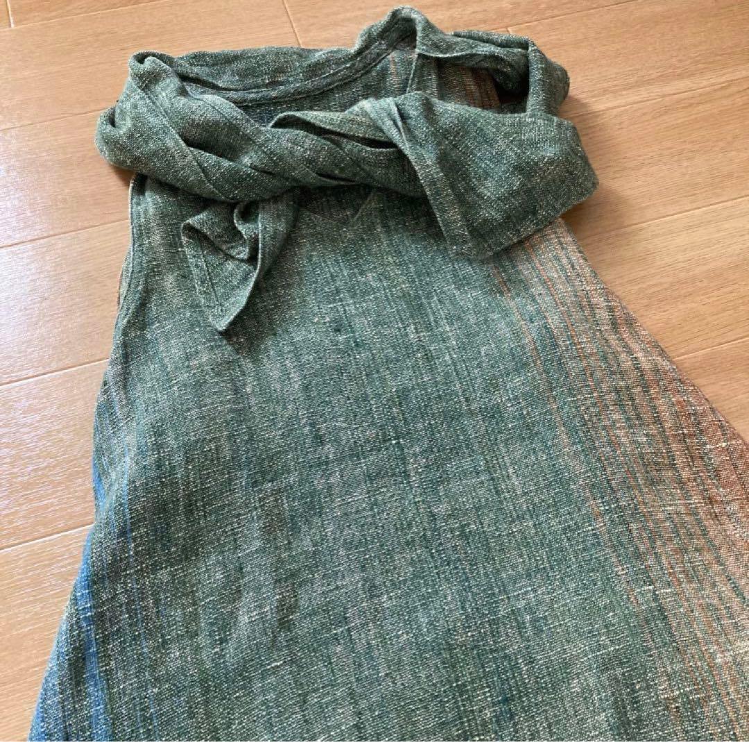 未使用級】うさとの服 エプロンワンピース 割烹着 - メルカリ