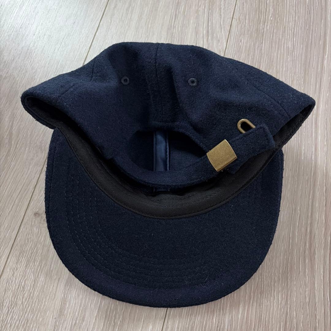 未使用品 DIE DREI BERGE ウールキャップ ネイビー - メルカリ