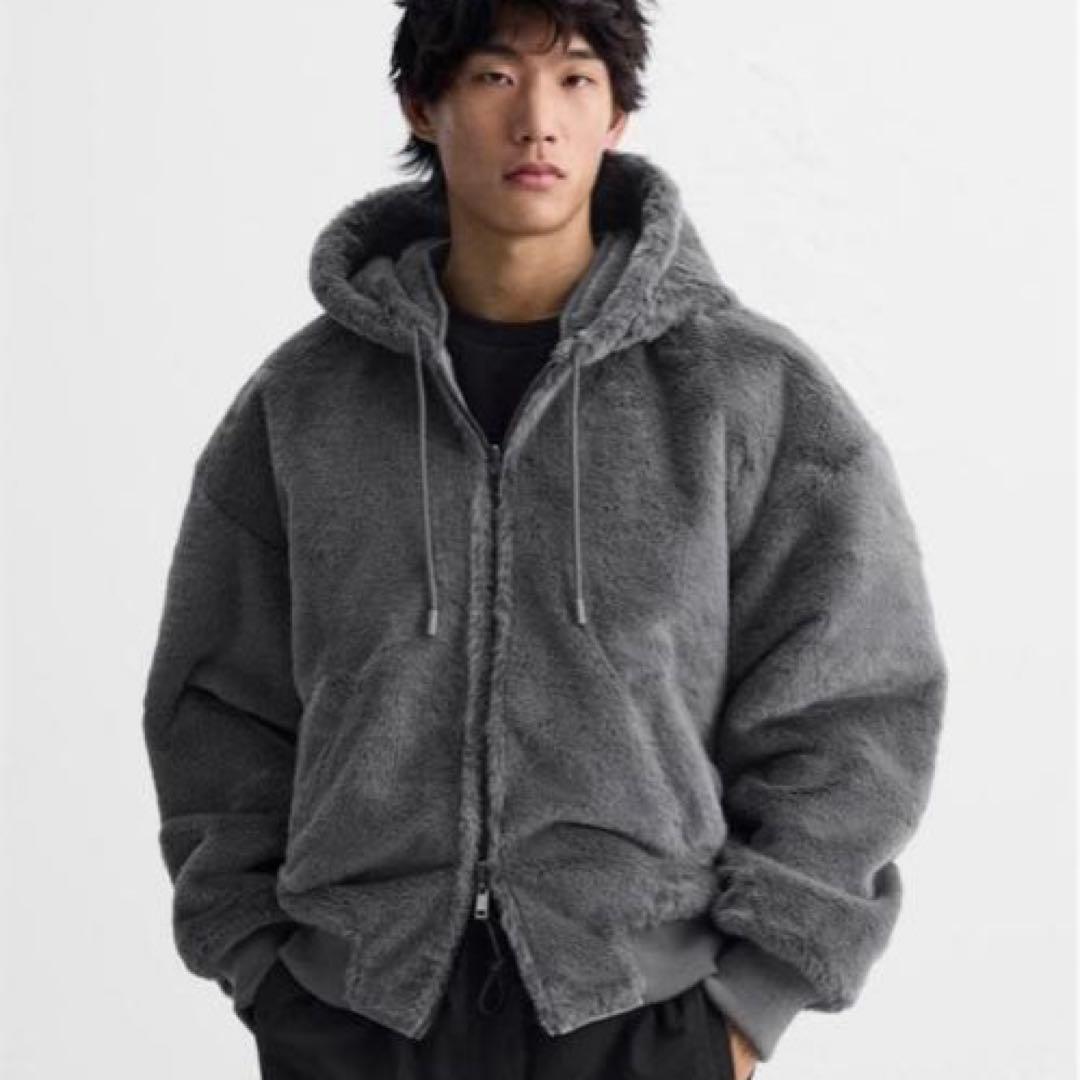 リバーシブル フェイクレザー ボンバージャケット - メルカリ