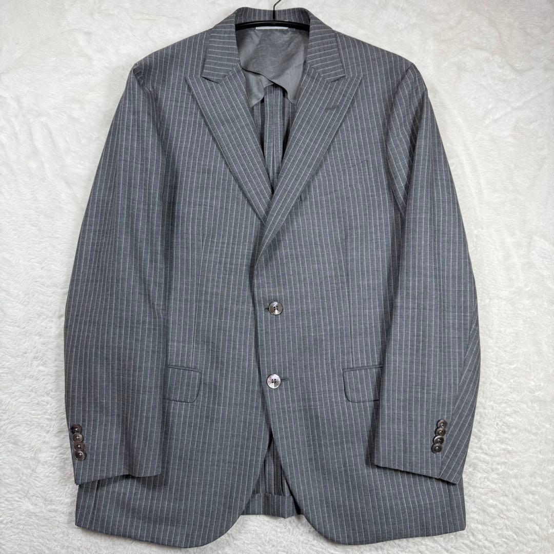 極美品 BOGLIOLI スーツ セットアップ 現行タグ ストライプ 50 - メルカリ