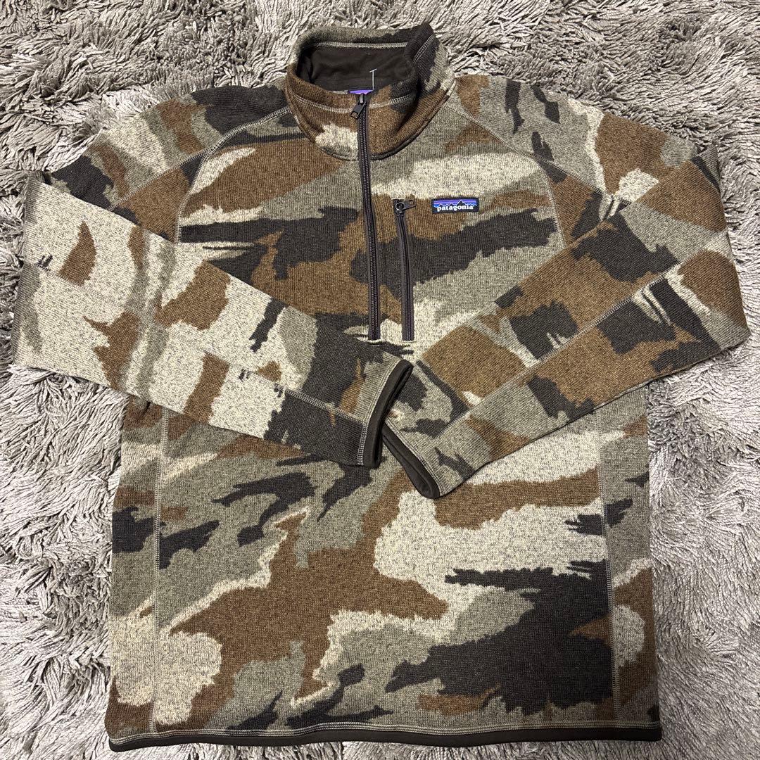 つ*く様 patagonia 迷彩 フリース Mサイズ ハーフジップ つ*く様 patagonia 迷彩 フリース Mサイズ ハーフジップ 古着