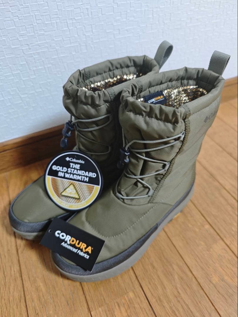 Columbia 防水 スノーブーツ イエローテイル オムニヒート25cm イエローテイル ブーツ ウォータープルーフ オムニヒート(23 Tobacco