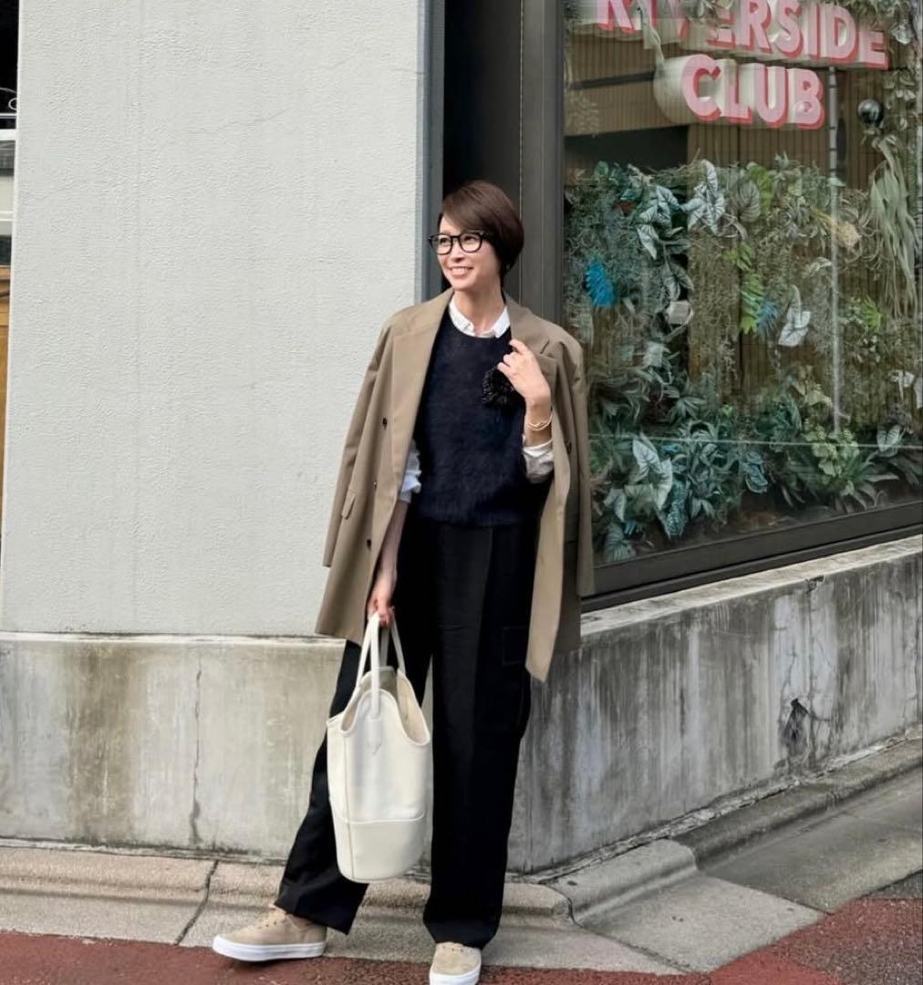 未使用タグ付✨conte 2024AW カシミヤファーニットベスト 辺見えみり