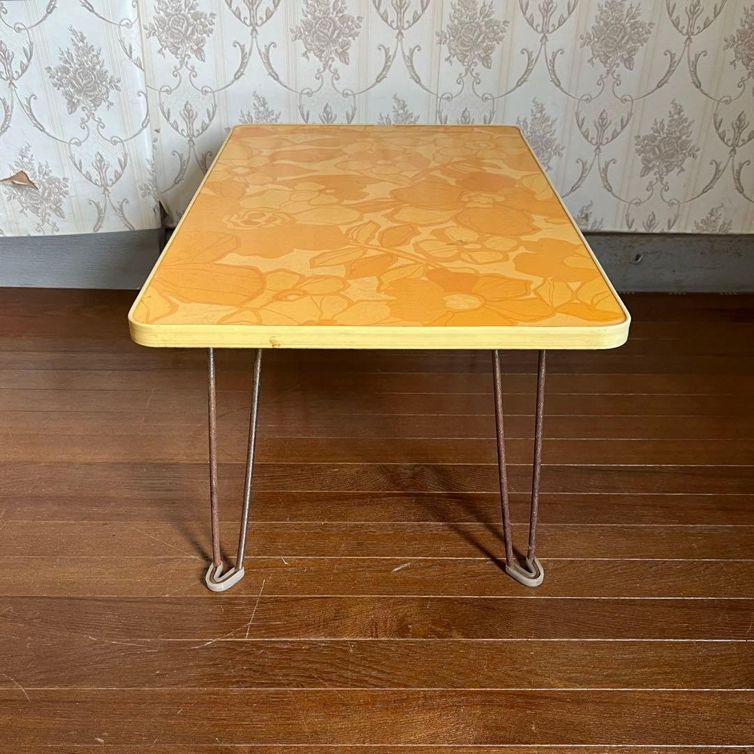アンティーク】昭和レトロ レトロポップ 折り畳式 ミニテーブル