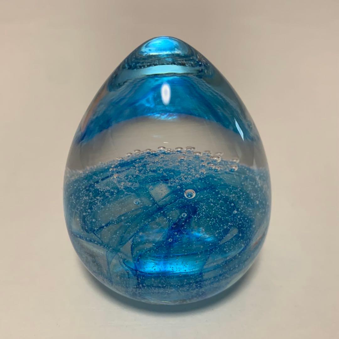 雪の華 ガラス玉ペーパーウエイト - メルカリ