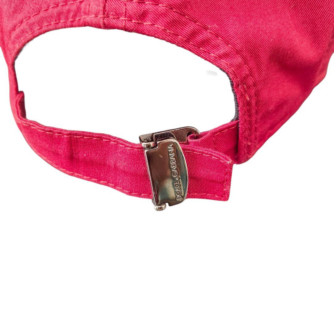 DOLCE&GABBANA ドルガバ テープロゴ size58 キャップ レッド - メルカリ