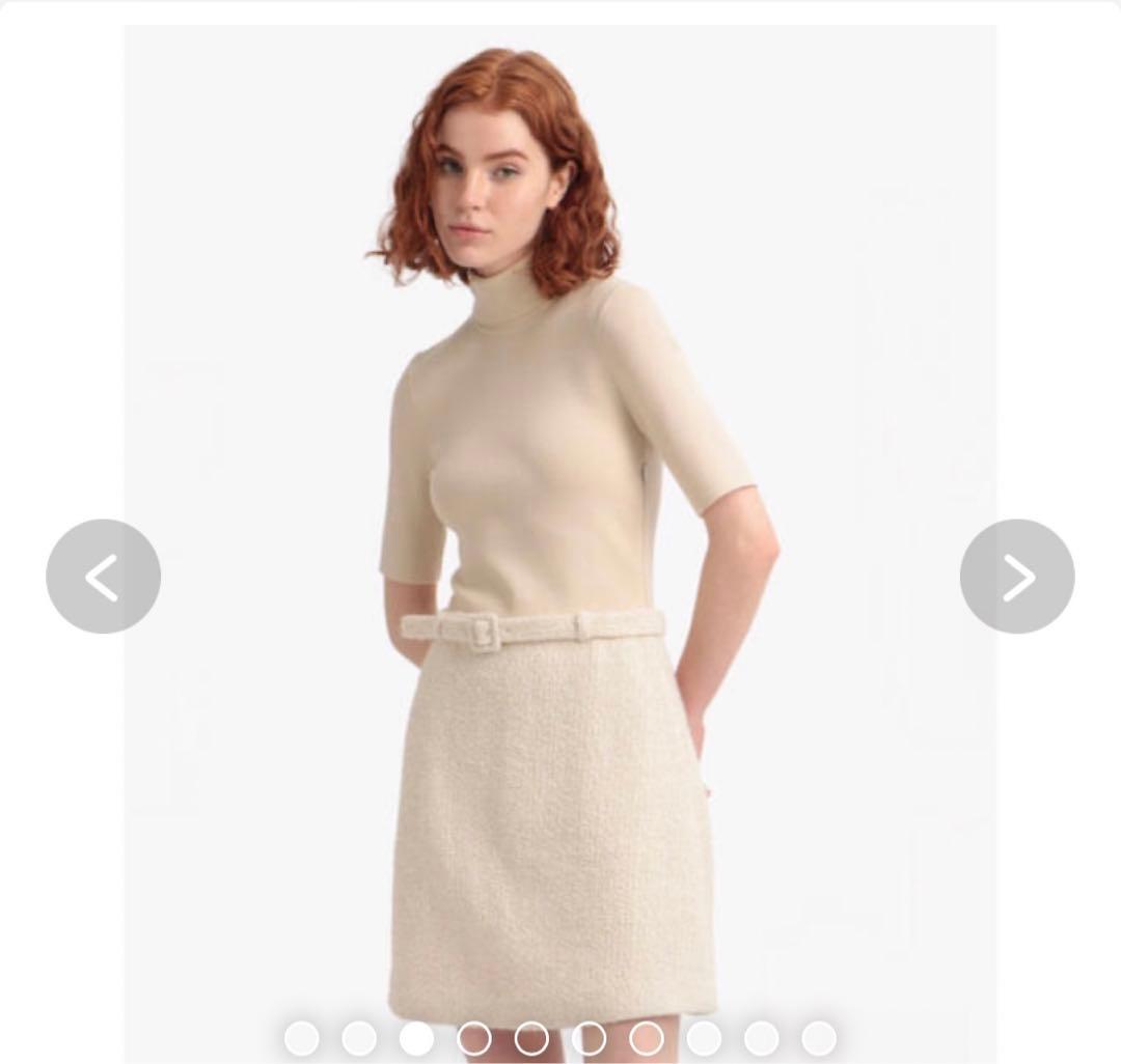 セオリー　ドッキングニットドレス セール】DOCKING KNIT DRESS/ドッキングニットドレス（ワンピース