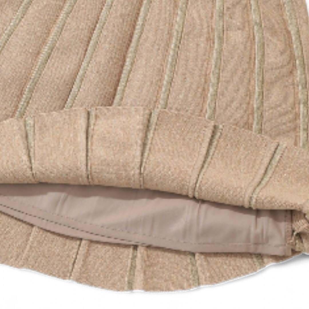 MARK&LONA M プリーツスカートマーク＆ロナスカート 2024ラメニット