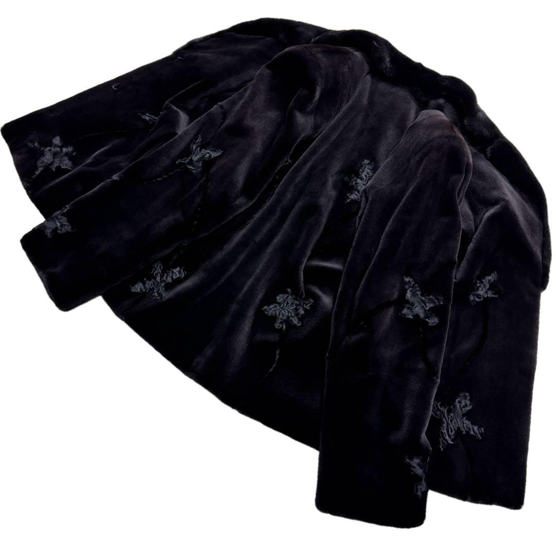 未使用 サガミンクロイヤル シェアードミンク ファーコート XL相当