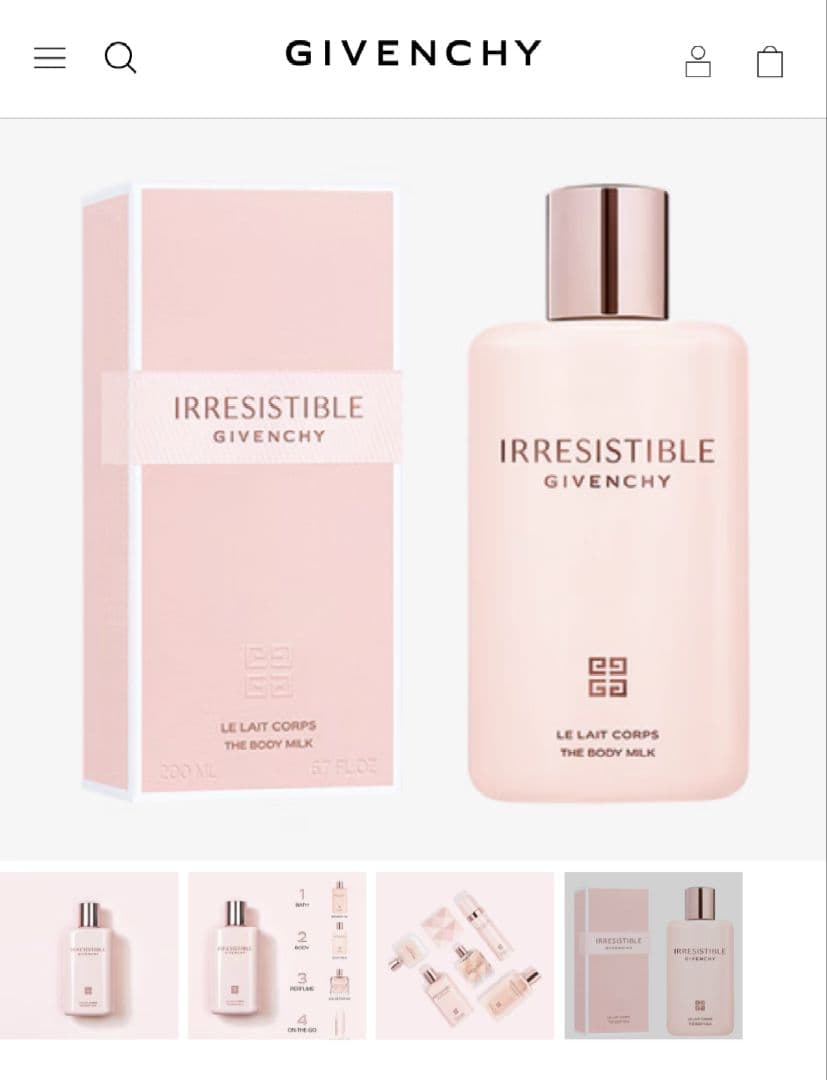 新品未開封】2個セット GIVENCHY ボディミルク＆シャワーオイル - メルカリ