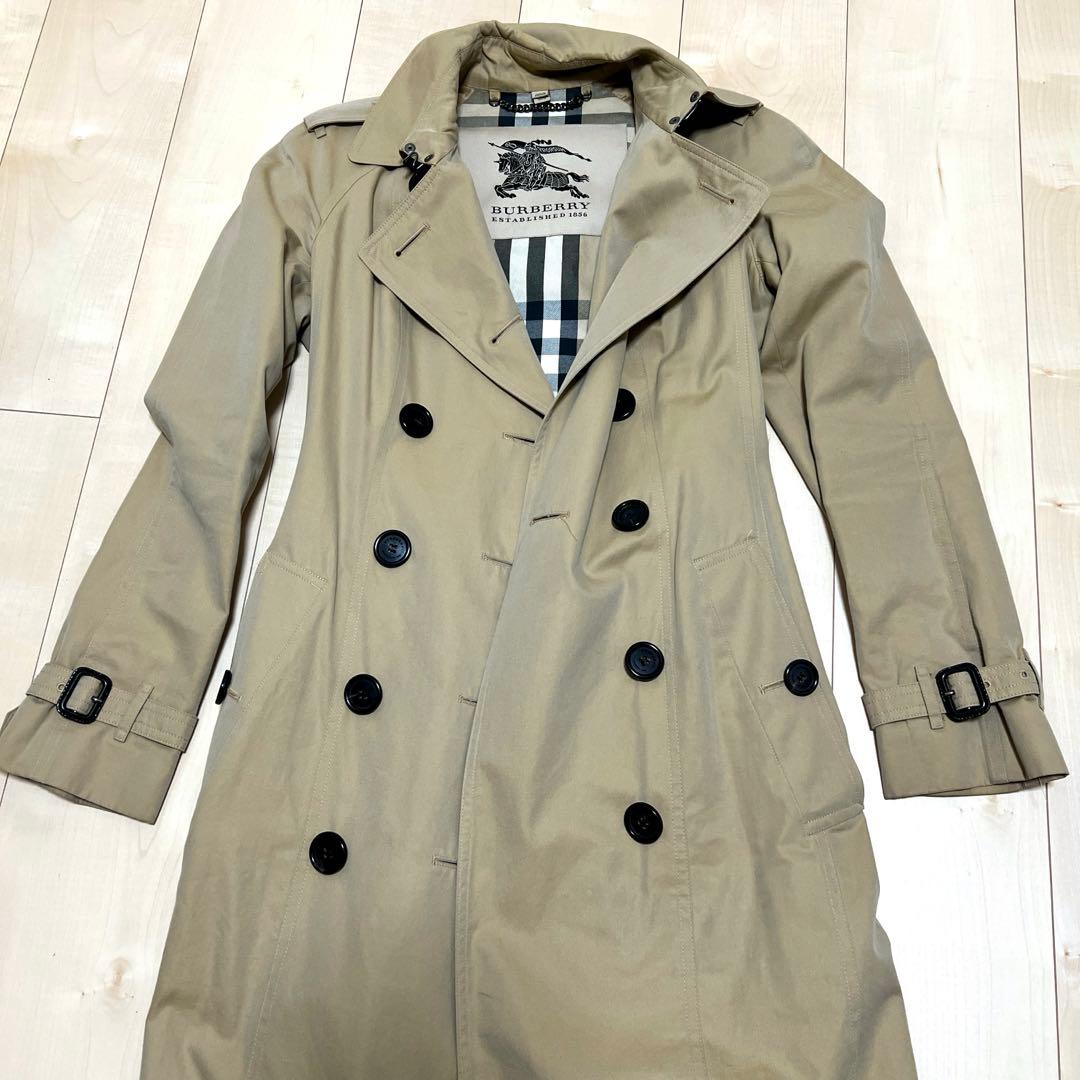 BURBERRY バーバリー ウエストベルト付き トレンチコート ベージュ