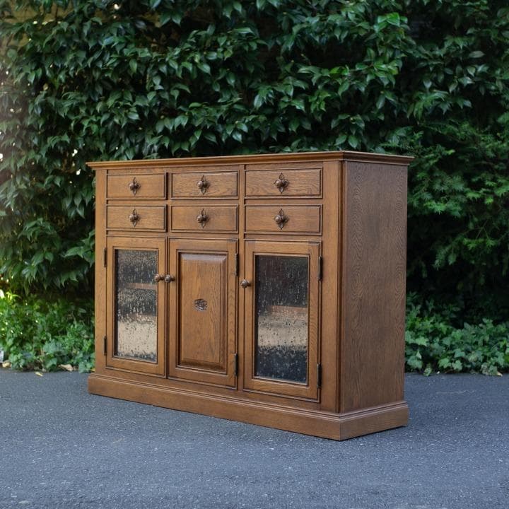 勇峰工芸 花柄 サイドボード ナラ材 葉山ガーデン 葉山家具 旭川 北海道 HAYAMA GARDEN(葉山ガーデン)取扱いの北海道旭川家具メーカー勇峰工芸