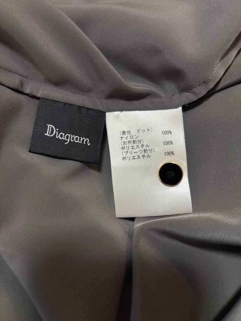 グレースコンチネンタル プリーツドッキングワンピース ブラック