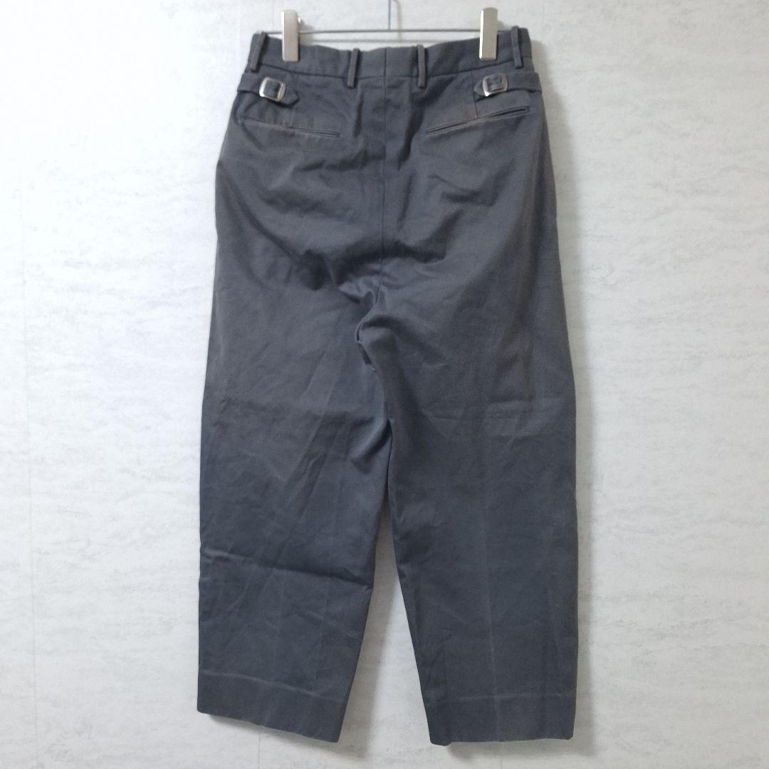 steven alan 2タック テーパードパンツ チノパン ワイド グレー - メルカリ