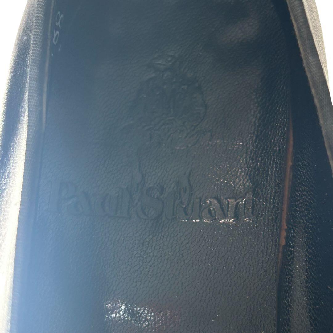 美品 希少ポールスチュアート オペラパンプス ブラック24.5cm 英国製