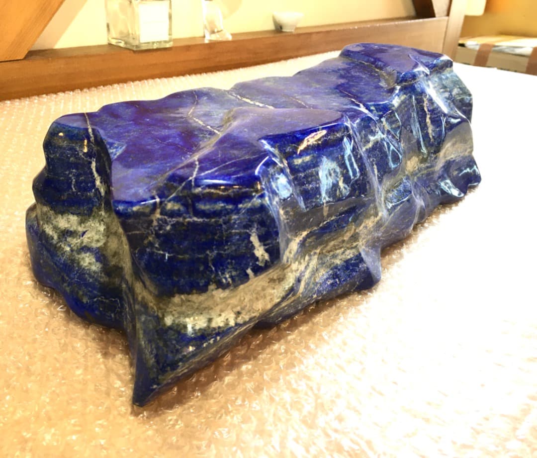 ○大型ラピスラズリ【14.6kg】 原石 宝石 鑑賞石 自然石 天然石 鉱物