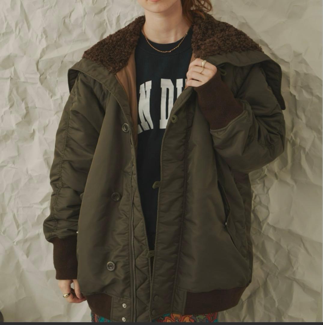 unitage 2wayミリタリーブルゾン カーキ Unitage（ユニテージ）の「2wayミリタリーブルゾン（ブルゾン）」 - WEAR