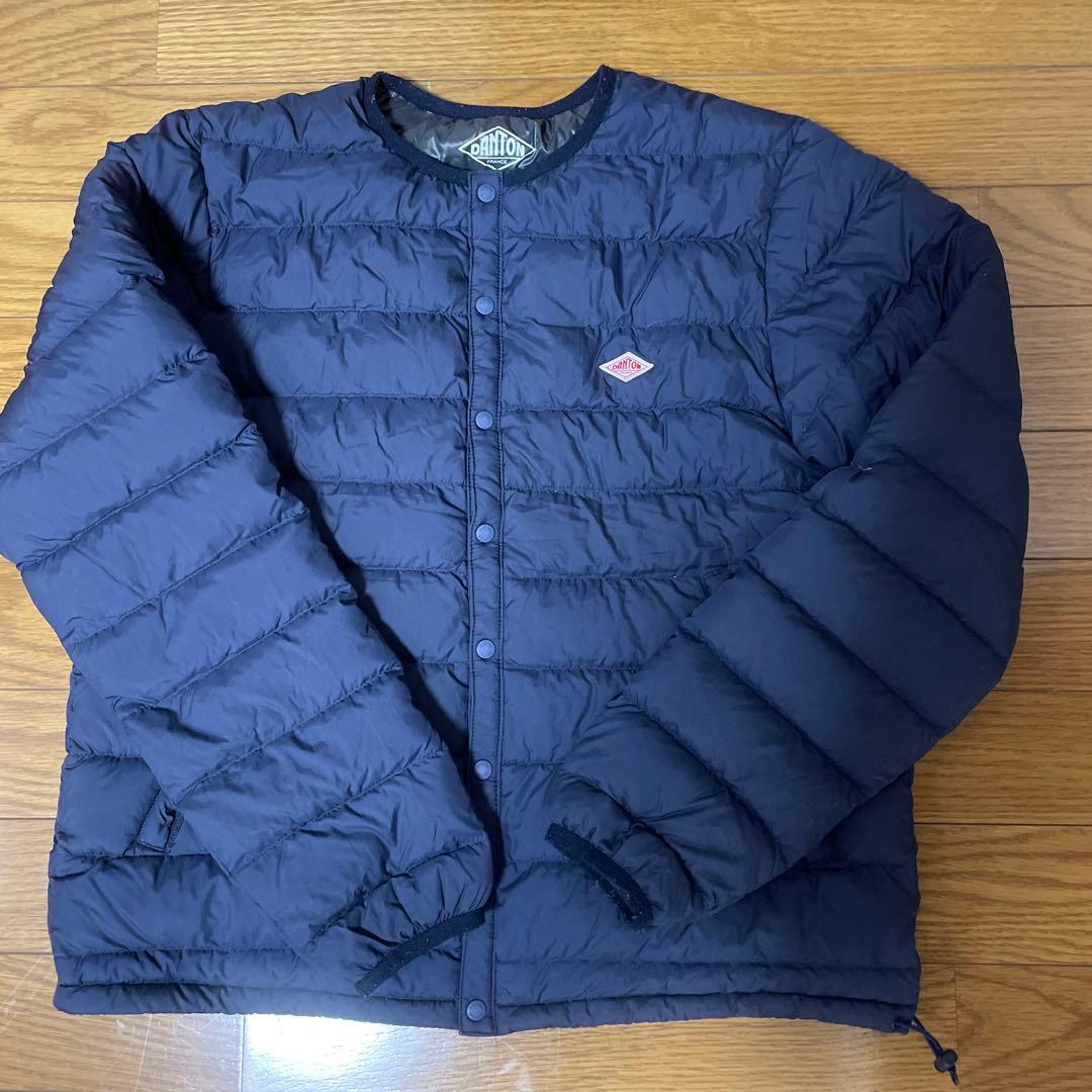 ダントン DANTON ネイビー キルティング ダウンジャケット S - メルカリ