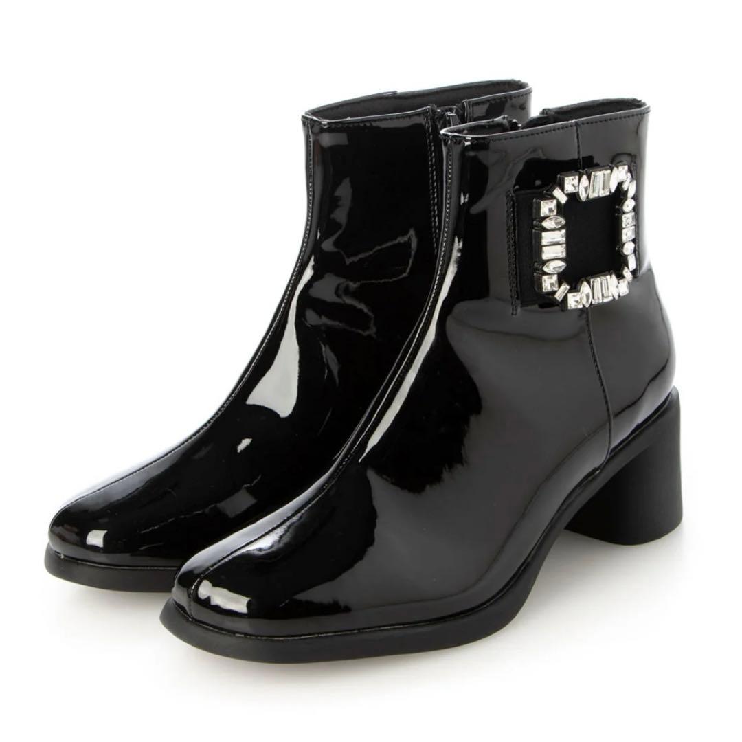 ブリジットバーキン ビジューバックルレインブーツ 23.5cm