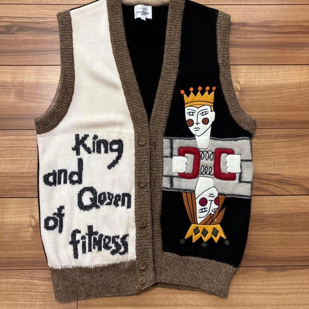 美品 カステルバジャック ニットベスト - メルカリ