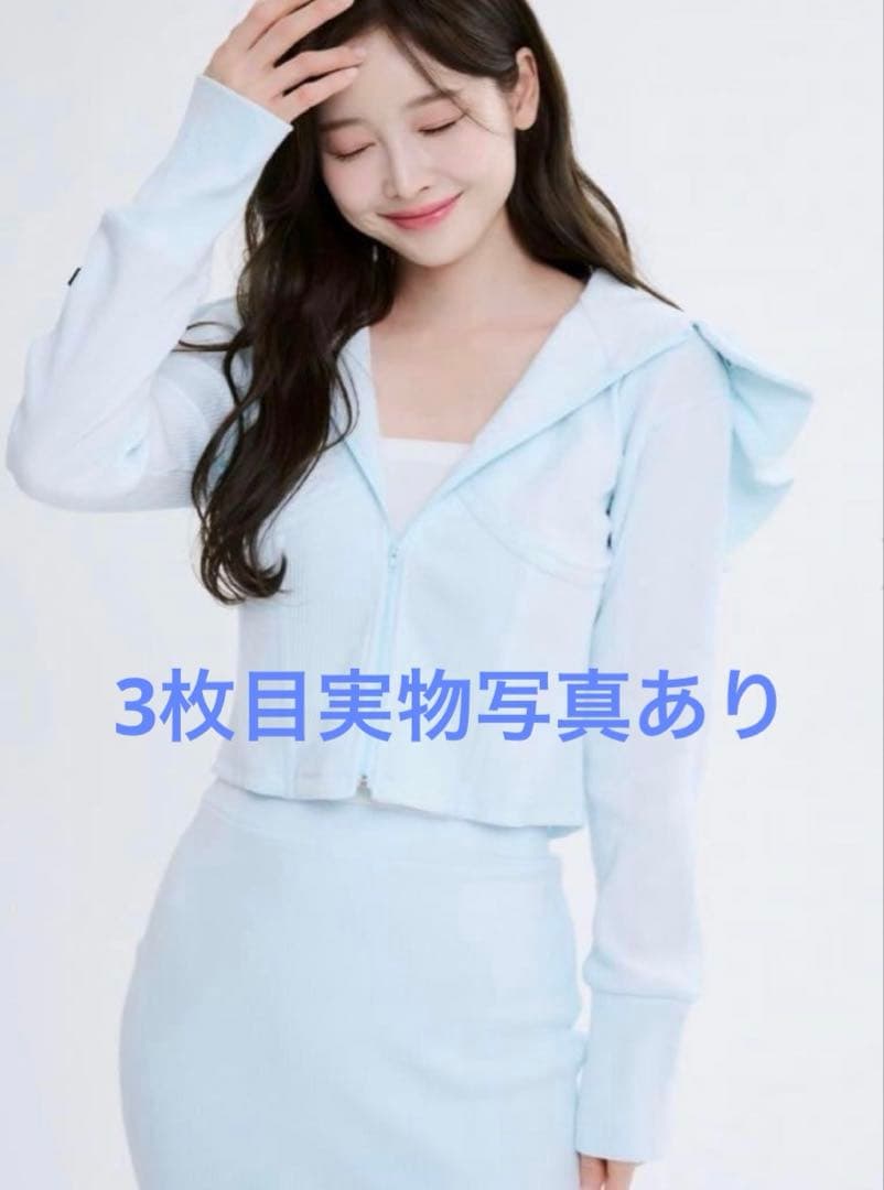 JILTU baby frill hoodie baby blue ジルチュ - メルカリ