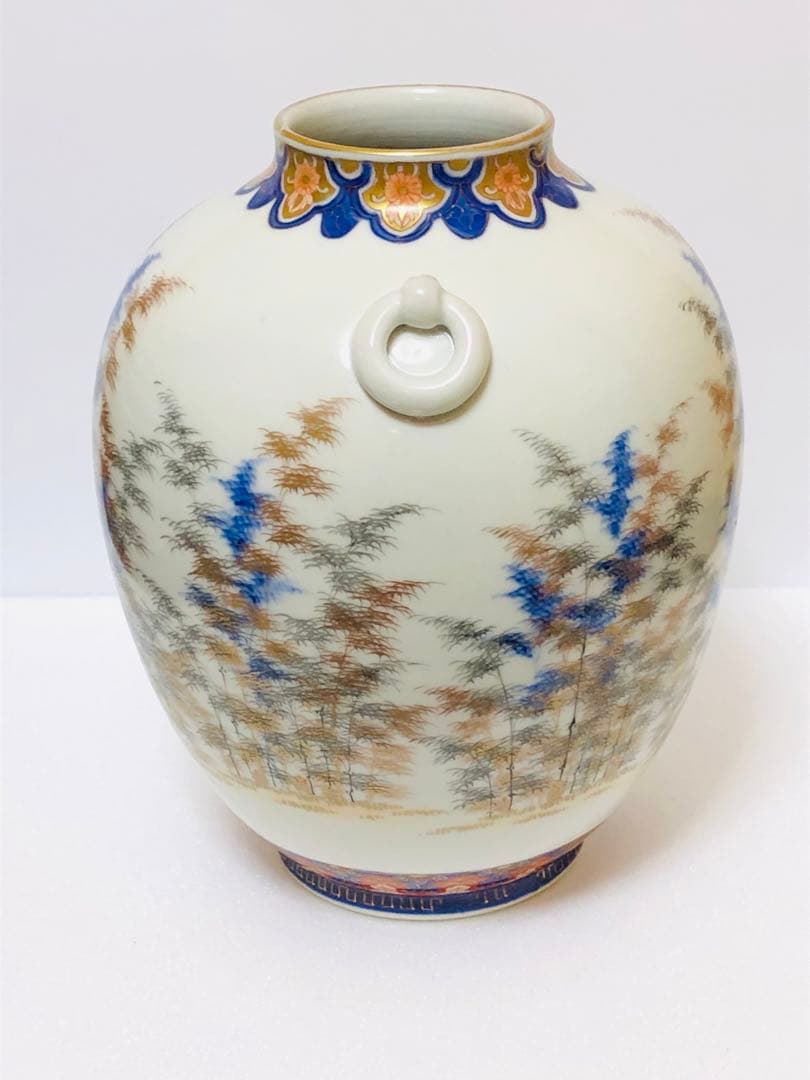 最終割引価格 明治 初期 有田焼 明治香蘭社 オールド香蘭社 色絵竹林文