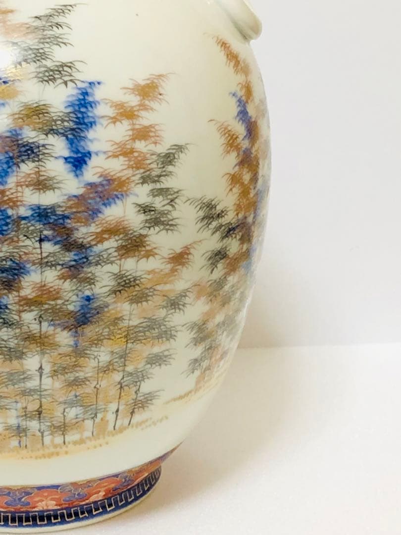 最終割引価格 明治 初期 有田焼 明治香蘭社 オールド香蘭社 色絵竹林文