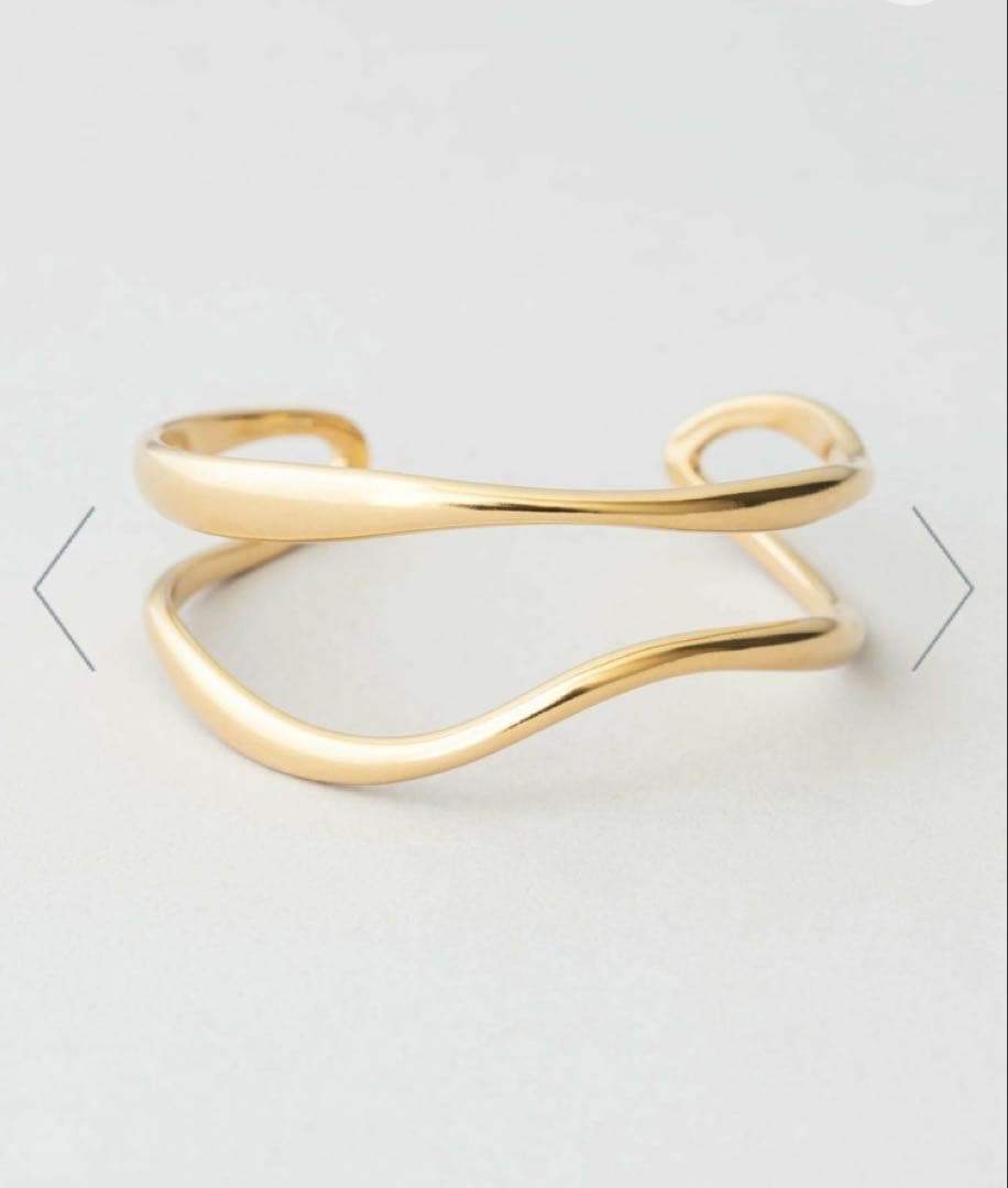 Jouete ダブルラインバングル ゴールド ニッケルフリー 美品 Jouete｜ダブルライン バングル | Rakuten Fashion(楽天ファッション