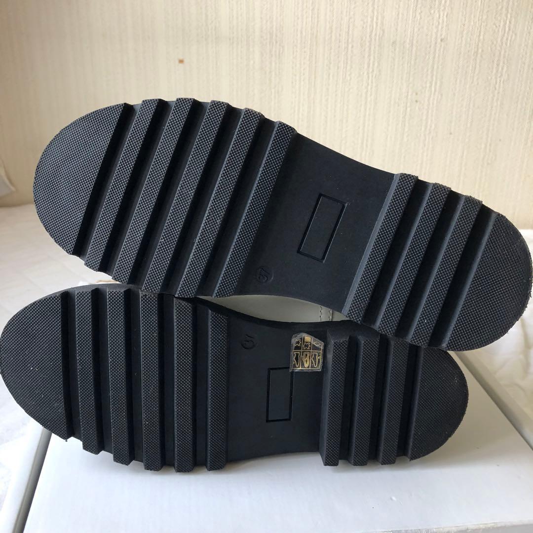 GALERIE VIE LOVO サイドゴアブーツ ホワイト 37 - メルカリ