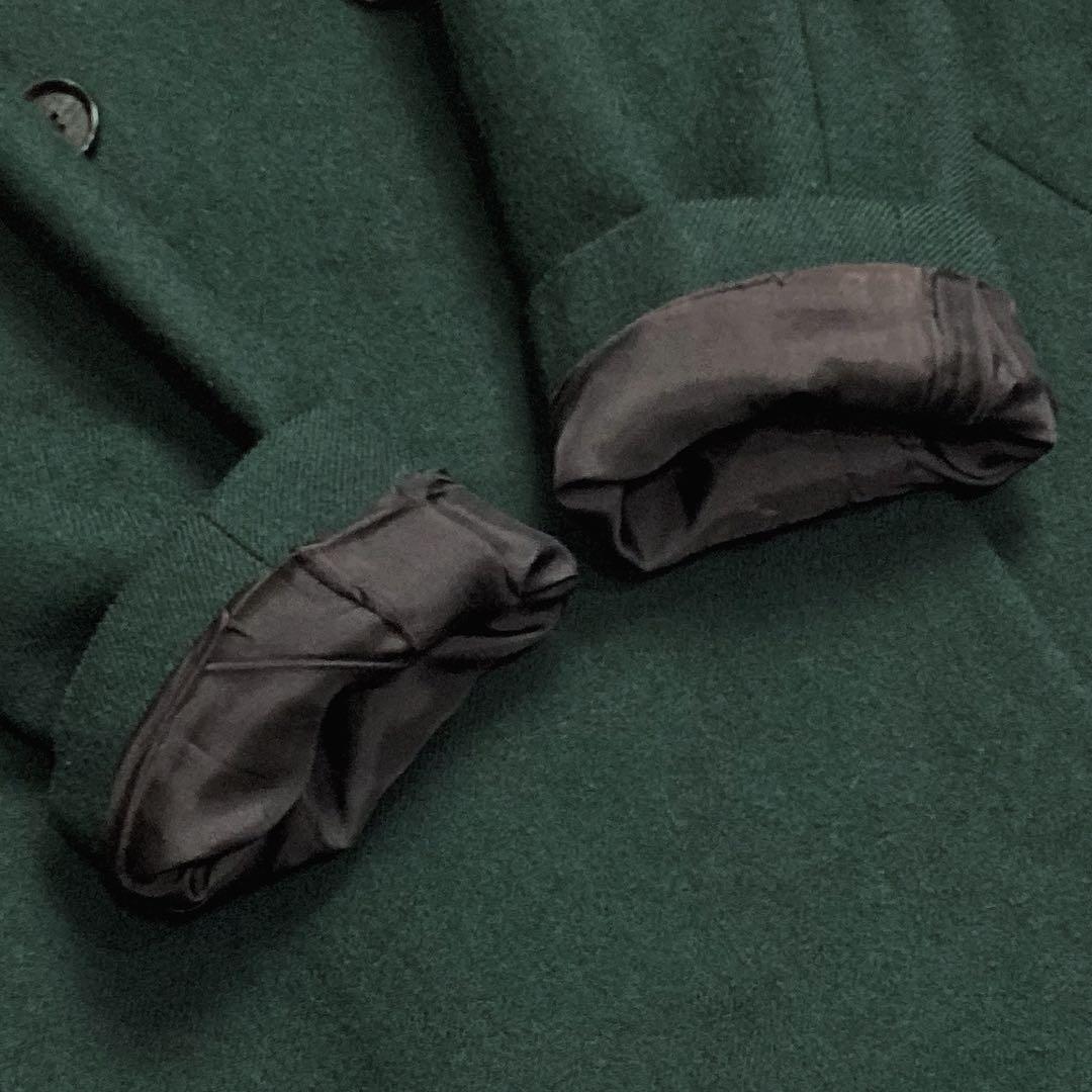 あき様専用 美品✨ポールスミス ダブルチェスターコート グリーン