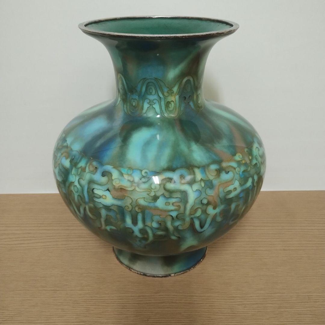 安藤七宝 花瓶 安藤七宝 『鎚起七宝花瓶』 買取価格相場｜骨董品買取 緑和堂