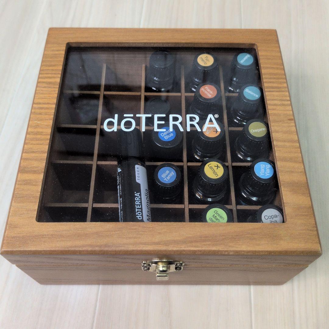 doTERRA エッセンシャルオイル 木箱付き - メルカリ