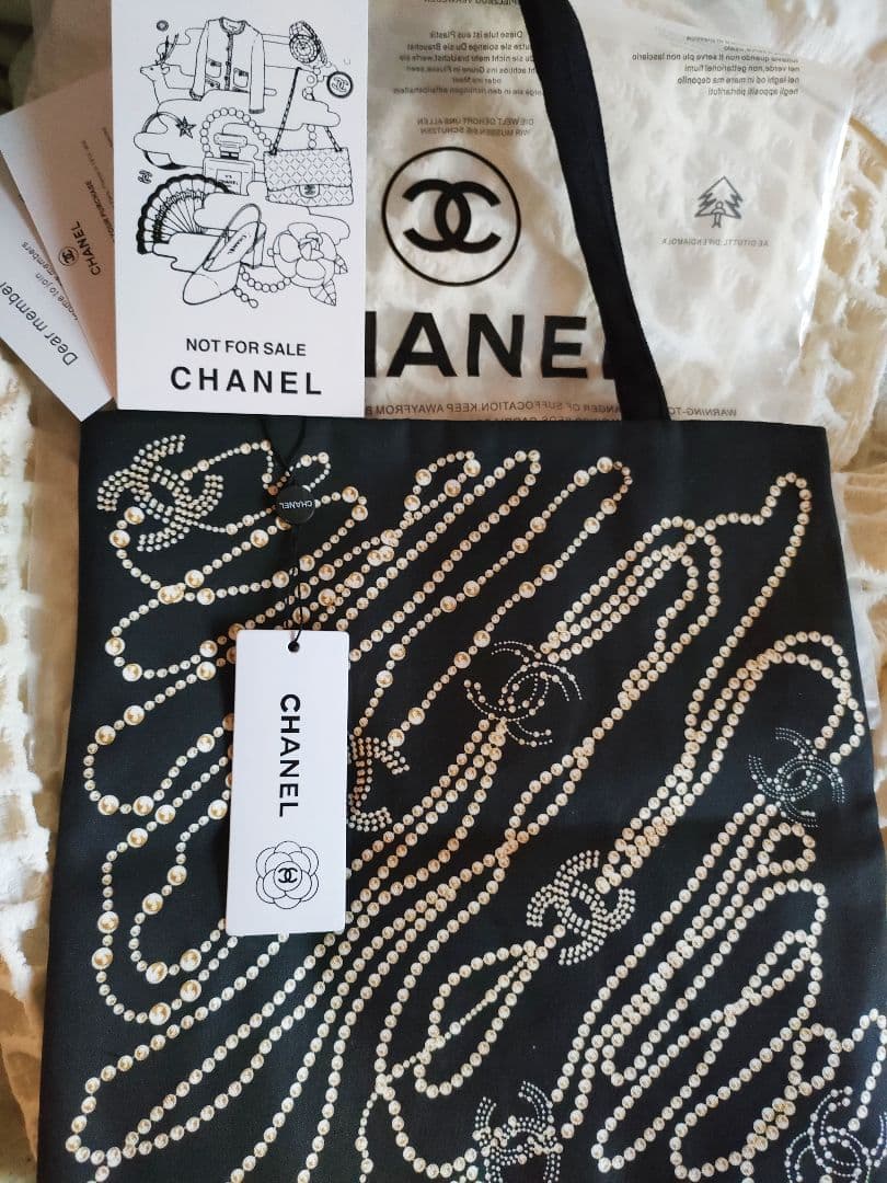 CHANEL パールデザイン トートバッグ ノベルティ - メルカリ