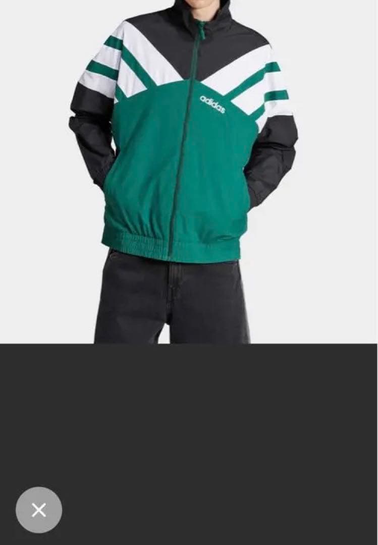 adidas ストライプ ジップアップジャケット - メルカリ