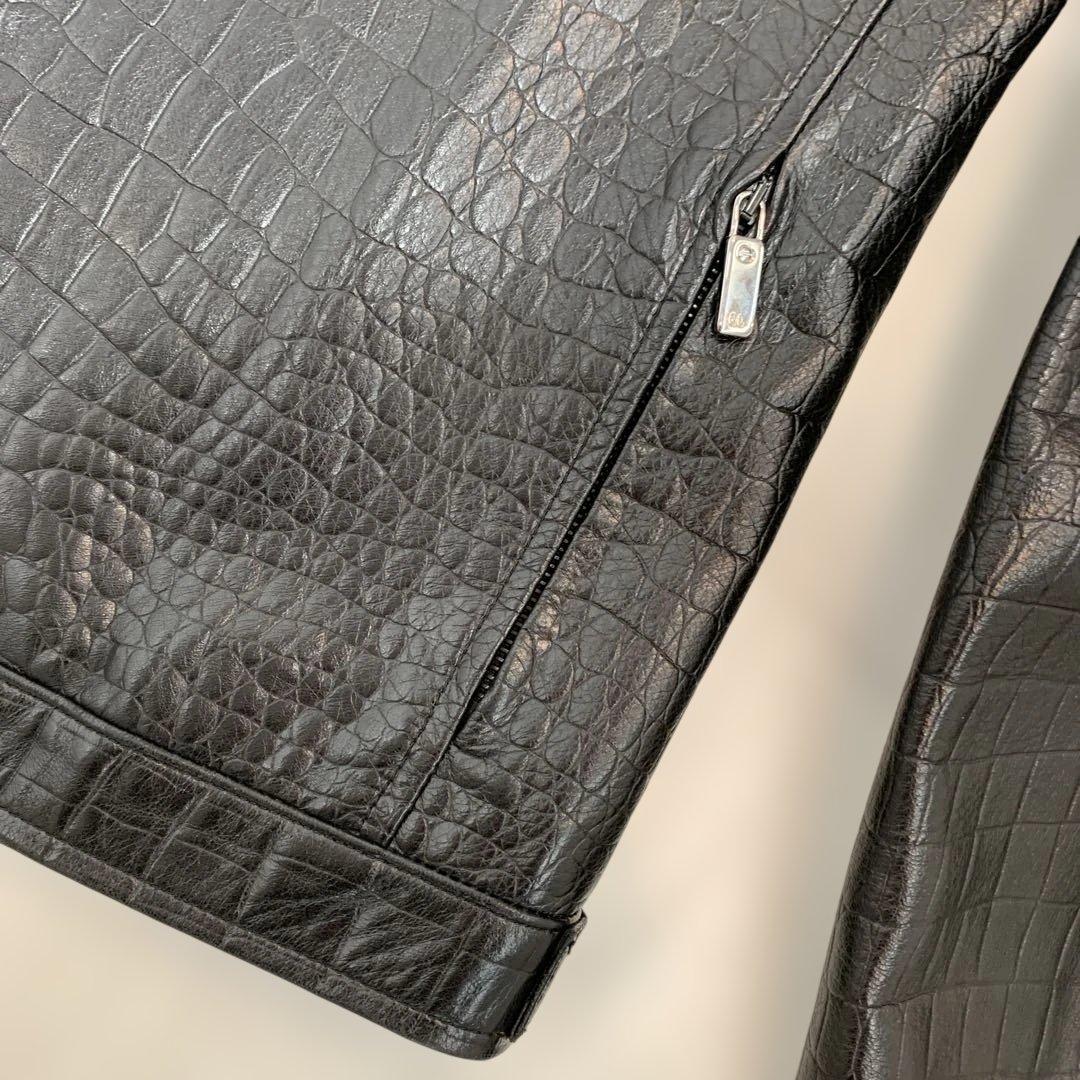 ☆超美品☆ラルフローレン レザージャケット 羊革 スタンドカラー ラム 黒