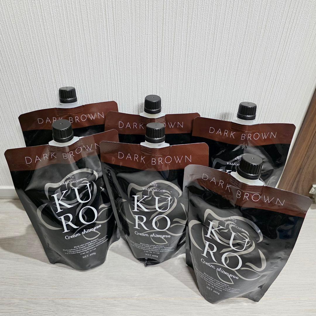 新品未開封⭐VALANROSE KURO 400g ダークブラウン 6袋 VALANROSE KURO ダークブラウン 400g - メルカリ