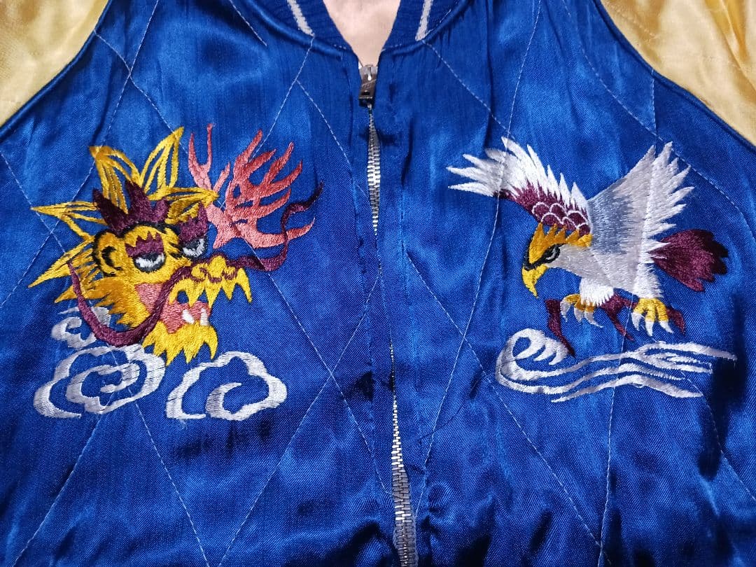 スカジャン/40s/50s/ヴィンテージ/タイガーヘッド/顔虎/スーベニア