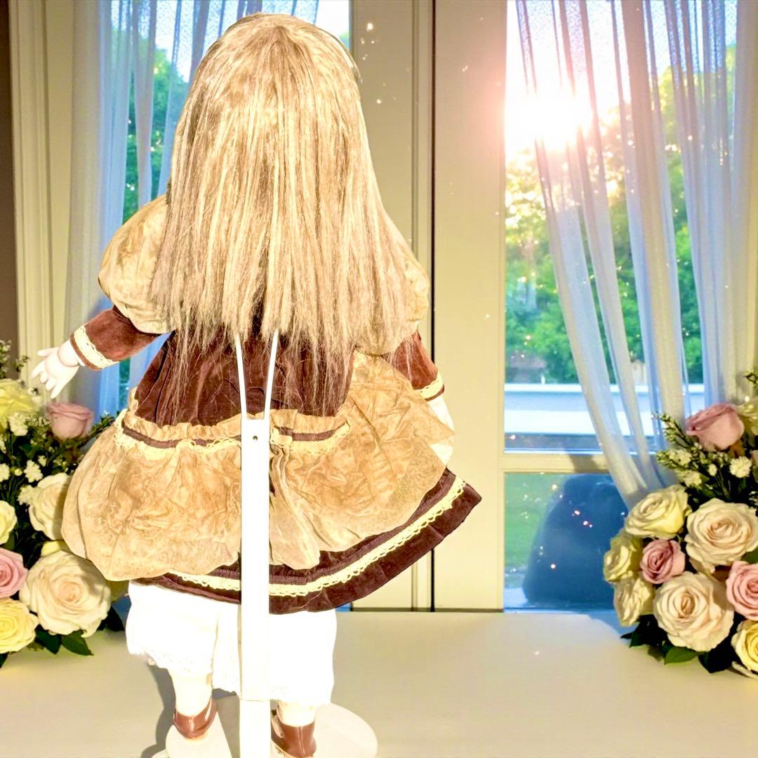 ビスクドール ジュモー フランス プリンセスドレス シェルカメオ