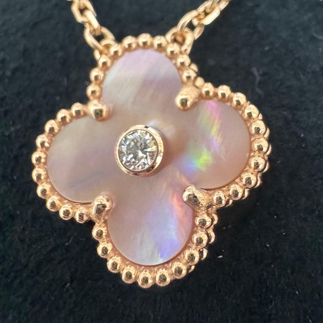 希少】VCA 2025 ホリデー 20周年 ピンクMOP ネックレス 正規品 - メルカリ