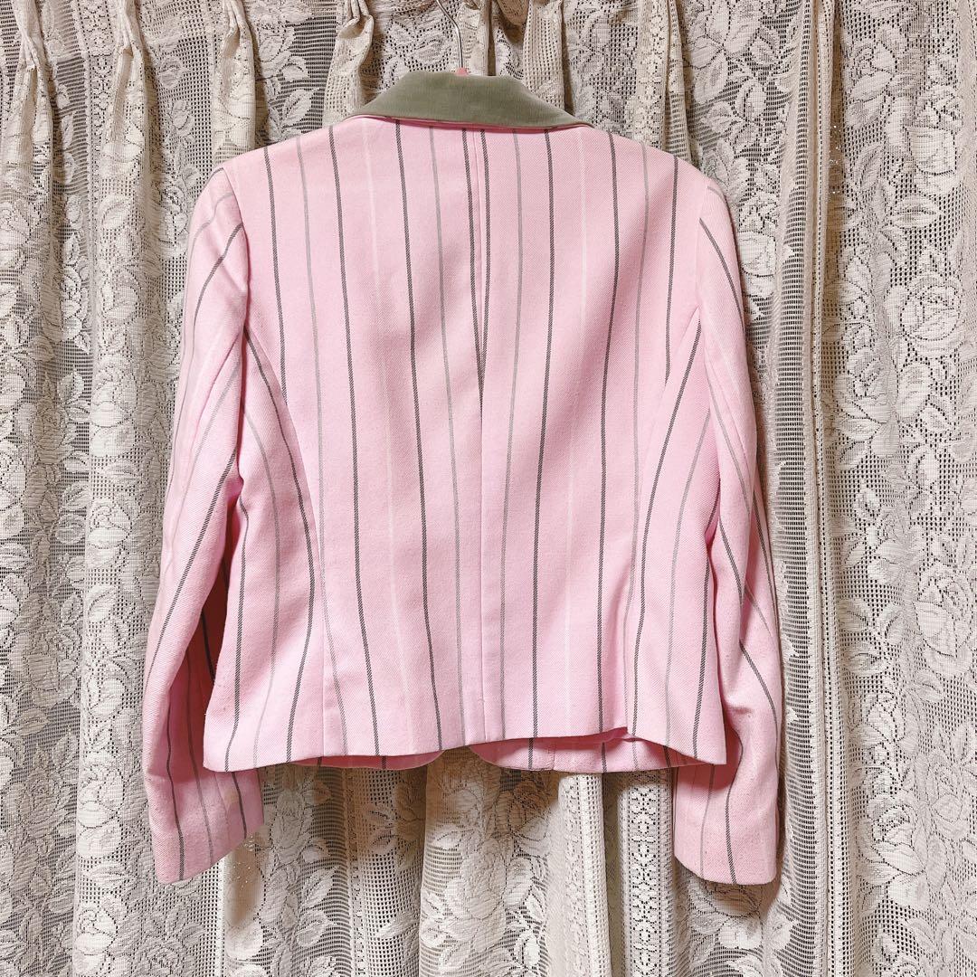 MILK ピンストライプ セットアップ ピンク