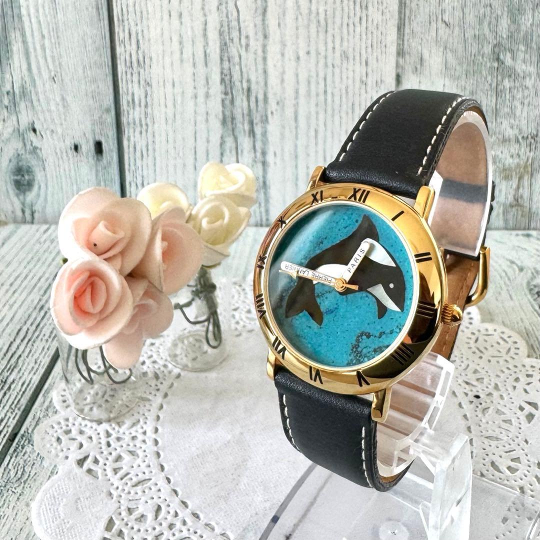 電池交換済】Pierre Lannier ピエールラニエ 腕時計 シャチ - メルカリ