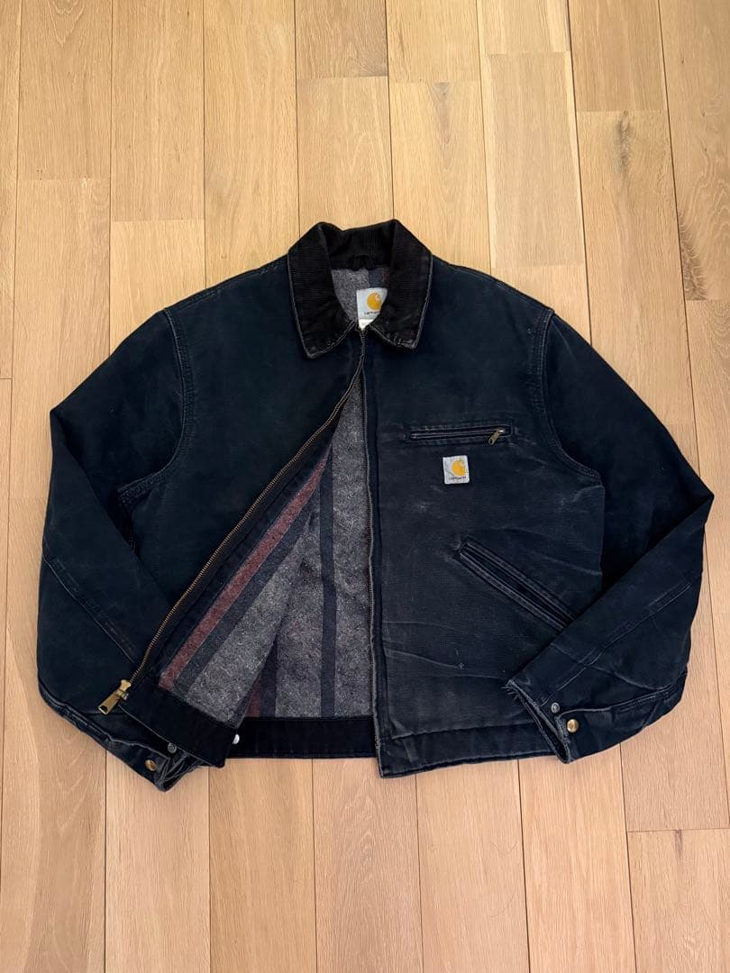 カーハート デトロイトジャケット J01 BLK 40 メキシコ製 ブラック