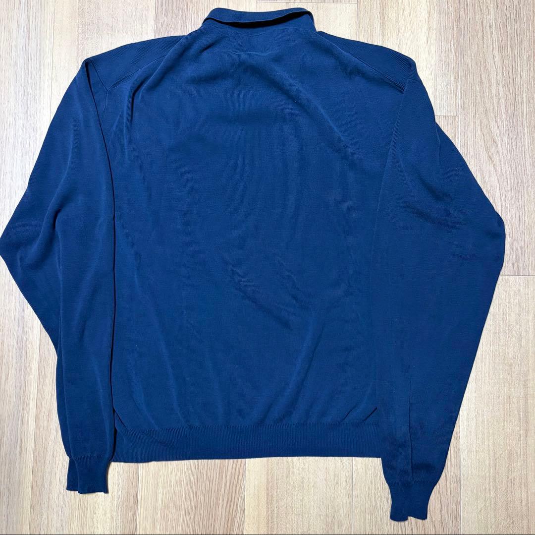 レア 90s ラルフローレン シルクコットンニット ポロシャツ XXL シルク