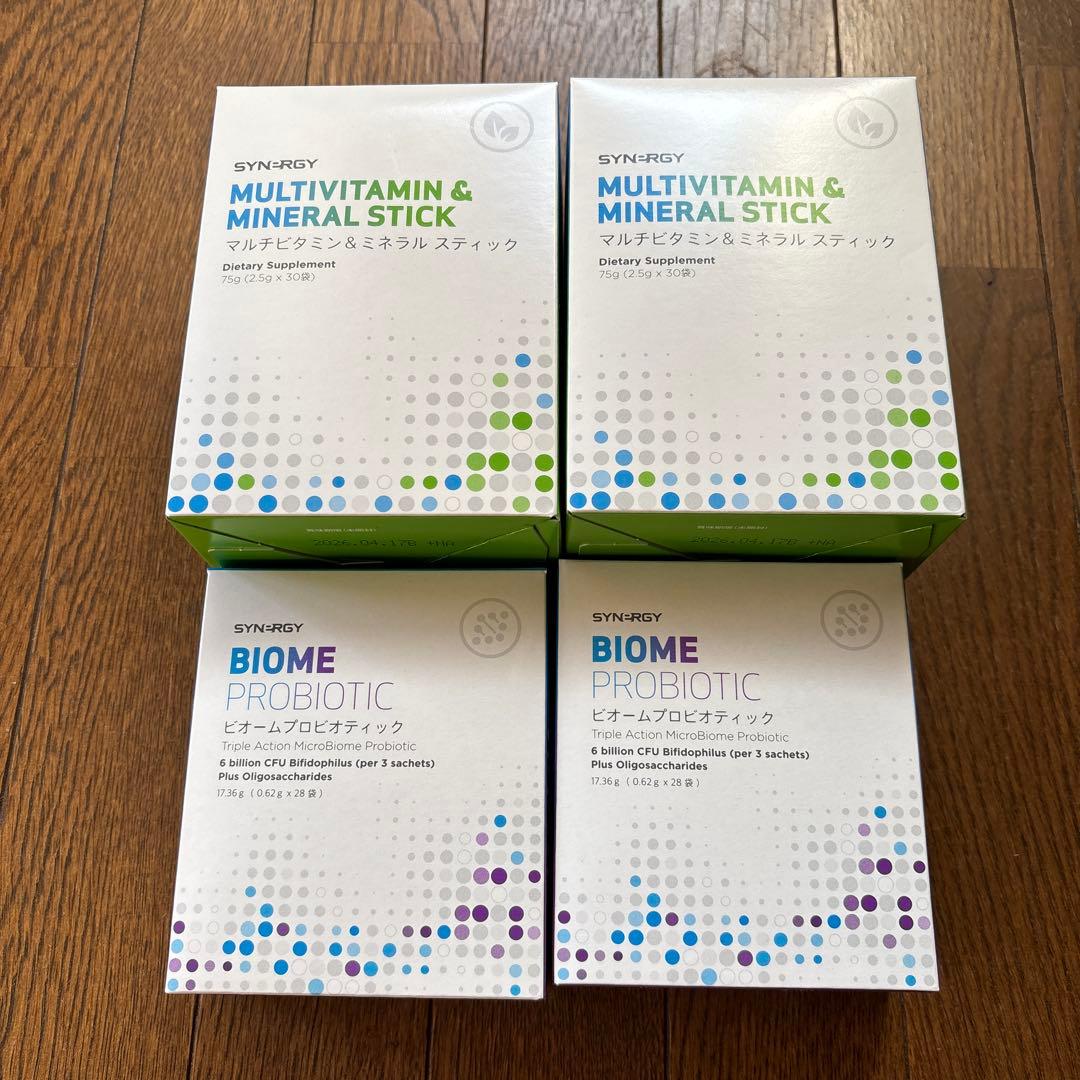 SYNERGY マルチビタミン＆ミネラルスティックとプロバイオティクス